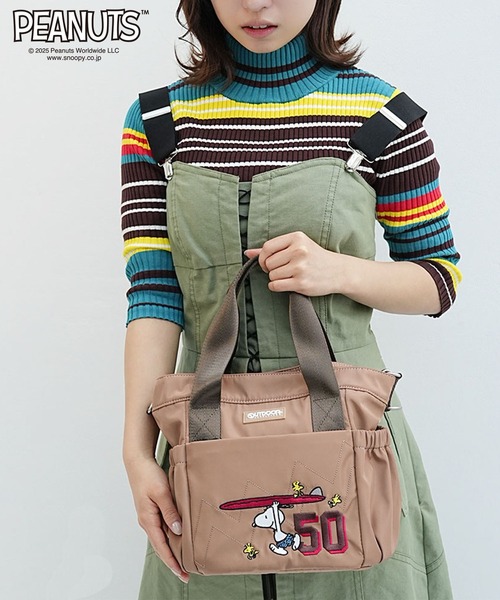 OUTDOOR PRODUCTS(アウトドアプロダクツ)の「アウトドア【OUTDOOR】PEANUTSコレクション スヌーピー 2WAYトートバッグM(ショルダーバッグ・レディース・ブラック/ベージュ/グレー・フリ-)」の17枚目の写真