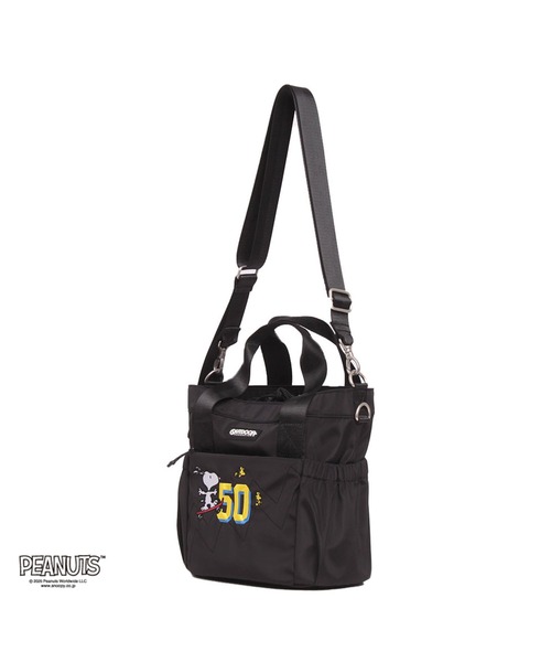OUTDOOR PRODUCTS(アウトドアプロダクツ)の「アウトドア【OUTDOOR】PEANUTSコレクション スヌーピー 2WAYトートバッグM(ショルダーバッグ・レディース・ブラック/ベージュ/グレー・フリ-)」の5枚目の写真