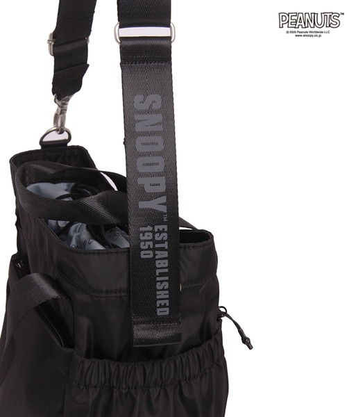 OUTDOOR PRODUCTS(アウトドアプロダクツ)の「アウトドア【OUTDOOR】PEANUTSコレクション スヌーピー 2WAYトートバッグM(ショルダーバッグ・レディース・ブラック/ベージュ/グレー・フリ-)」の8枚目の写真