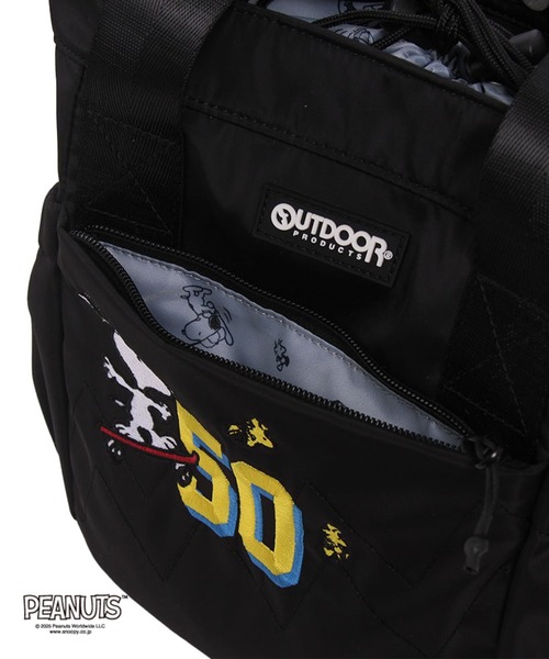 OUTDOOR PRODUCTS(アウトドアプロダクツ)の「アウトドア【OUTDOOR】PEANUTSコレクション スヌーピー 2WAYトートバッグM(ショルダーバッグ・レディース・ブラック/ベージュ/グレー・フリ-)」の11枚目の写真
