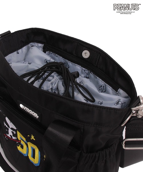 OUTDOOR PRODUCTS(アウトドアプロダクツ)の「アウトドア【OUTDOOR】PEANUTSコレクション スヌーピー 2WAYトートバッグM(ショルダーバッグ・レディース・ブラック/ベージュ/グレー・フリ-)」の13枚目の写真