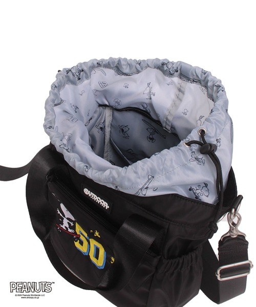 OUTDOOR PRODUCTS(アウトドアプロダクツ)の「アウトドア【OUTDOOR】PEANUTSコレクション スヌーピー 2WAYトートバッグM(ショルダーバッグ・レディース・ブラック/ベージュ/グレー・フリ-)」の16枚目の写真