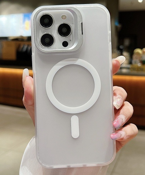 Fun & Daily(ファンアンドデイリー)の「F&D : カラーフレームクリア iPhoneケース (MagSafe対応)/ 15 / 16 / 17 / Plus / Pro / Pro Max / Air アイフォンケース(スマホケース/カバー・レディース・グレー/ブラック/ホワイト/パープル・iPhone 16 Pro/iPhone 16 Plus/iPhone 16/iPhone 15 Pro/iPhone 15/iPhone 13/14/iPhone 14 Plus/iPhone 14 Pro/iPhone 14 Pro Max/iPhone 15 Pro Max/iPhone 15 Plus/iPhone 16 Pro Max/iPhone 17 Pro/iPhone Air/iPhone 17)」の2枚目の写真