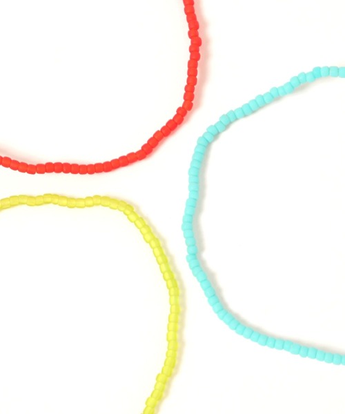 studio CLIP(スタディオクリップ)の「ビーズゴムブレスレット(ブレスレット・レディース・その他1/その他2/スカイブルー/ホワイト/レッド/ライトグリーン・FREE)」の8枚目の写真