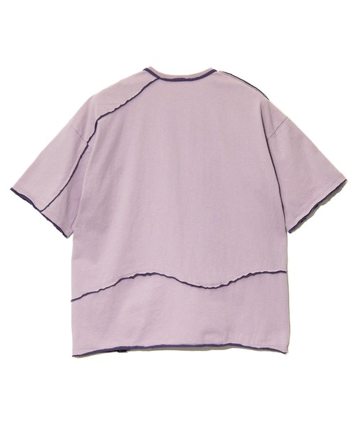 go slow caravan(ゴースローキャラバン)の「USA/C カットオフ 歪み切替 ゆったり TEE(Tシャツ/カットソー・メンズ・アイボリー/ラベンダー・LARGE/MEDIUM)」の8枚目の写真
