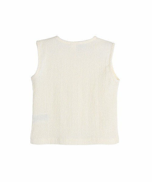 moimoln(モイモルン)の「【SOFT&】ノースリーブTシャツ(Tシャツ/カットソー・キッズ・オレンジ/パープル/アイボリー/カーキ・130cm/90cm/100cm/110cm/120cm)」の5枚目の写真