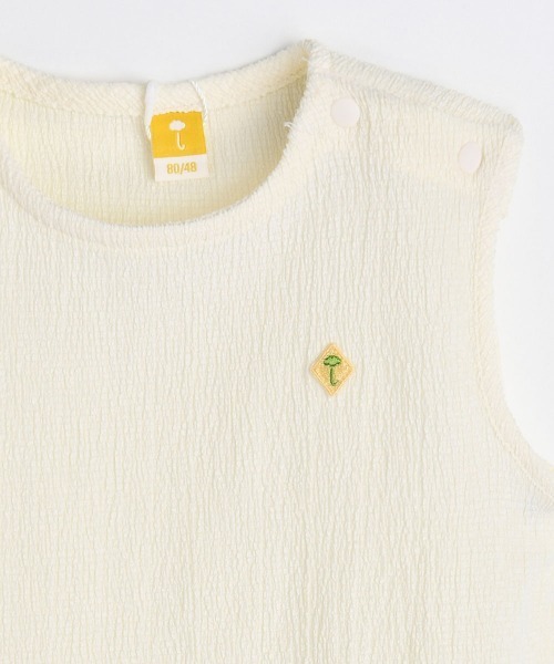 moimoln(モイモルン)の「【SOFT&】ノースリーブTシャツ(Tシャツ/カットソー・キッズ・オレンジ/パープル/アイボリー/カーキ・130cm/90cm/100cm/110cm/120cm)」の6枚目の写真