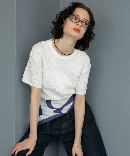 ☆サリー出品☆ forksy.】エブリデイ シャーリングメロー カットソー forksy.│MONO