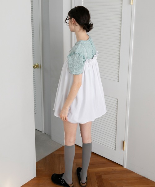 forksy.(フォルクシー)の「【forksy.】エブリデイ シャーリングメロー カットソー(Tシャツ/カットソー・レディース・ブラウン/ライトグリーン/ブラック/ライトブルー/オフホワイト・FREE)」の15枚目の写真