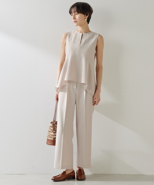 Whim Gazette（ウィムガゼット）の「ストレッチブッチャーパンツ（スラックス・レディース・ブラック/ベビーピンク/ブラウン・36/38）」の8枚目の写真