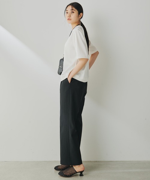 Whim Gazette（ウィムガゼット）の「ストレッチブッチャーパンツ（スラックス・レディース・ブラック/ベビーピンク/ブラウン・36/38）」の16枚目の写真