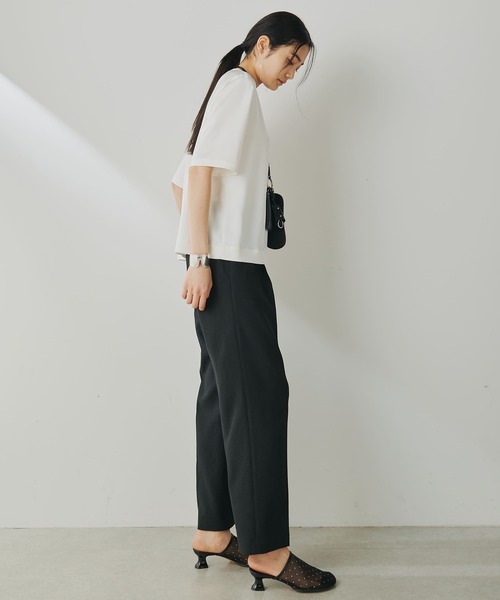 Whim Gazette（ウィムガゼット）の「ストレッチブッチャーパンツ（スラックス・レディース・ブラック/ベビーピンク/ブラウン・36/38）」の18枚目の写真