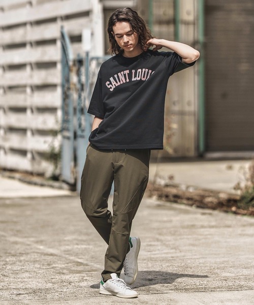 CAMBIO（カンビオ）の「mp13571- ナイロンストレッチ切り替えパンツ（その他パンツ・メンズ・カーキ/ブラック/ネイビー・M/L/XL）」の12枚目の写真