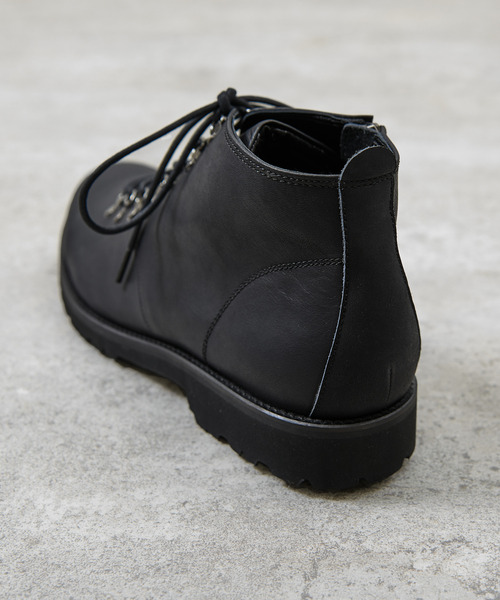 PADRONE（パドローネ）の「PADRONE パドローネ / WP SIDE ZIP TREKKING BOOTS (WATER PROOF LEATHER) ウォータープルーフレザートレッキングブーツ レインブーツ 撥水 防水 ビブラムソール 日本製 / PU7358-1128（ブーツ・メンズ・ダークブラウン/ブラック/ブラウン系その他/ブラック系その他・40/41/42）」の18枚目の写真