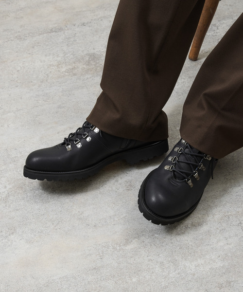 PADRONE（パドローネ）の「PADRONE パドローネ / WP SIDE ZIP TREKKING BOOTS (WATER PROOF LEATHER) ウォータープルーフレザートレッキングブーツ レインブーツ 撥水 防水 ビブラムソール 日本製 / PU7358-1128（ブーツ・メンズ・ダークブラウン/ブラック/ブラウン系その他/ブラック系その他・40/41/42）」の9枚目の写真