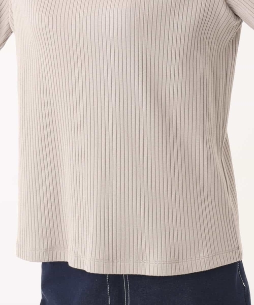 MK MICHEL KLEIN(エムケーミッシェルクラン)の「ワイドテレコリブカットソー/洗える(Tシャツ/カットソー・レディース・ホワイト/ブラック/グレー系その他・38)」の11枚目の写真