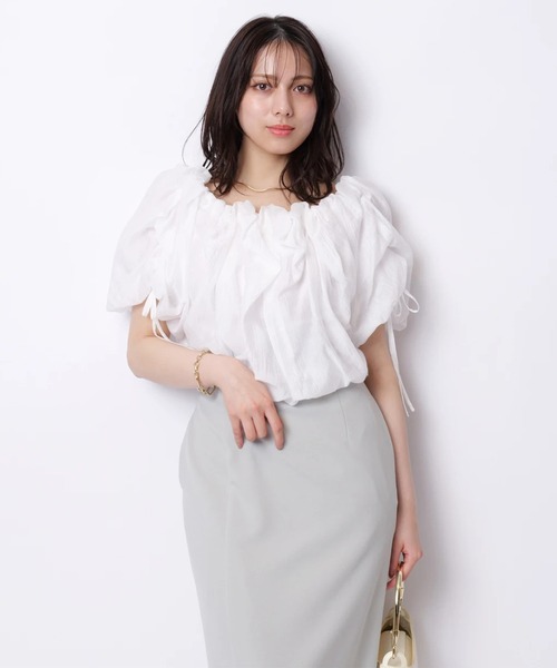 Fumika Uchida タック ドレス バルーン ブラウス タックバルーンブラウス（シャツ/ブラウス）｜Mystrada（マイ