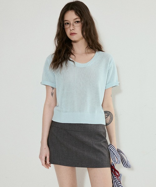 Fano Studios(ファノ ストゥディオズ)の「サイドスリット ミニスカートパンツ FX25B001【Fano Studios】(その他パンツ・レディース・グレー・L/M/S)」の8枚目の写真