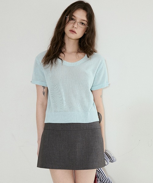 Fano Studios(ファノ ストゥディオズ)の「サイドスリット ミニスカートパンツ FX25B001【Fano Studios】(その他パンツ・レディース・グレー・L/M/S)」の9枚目の写真