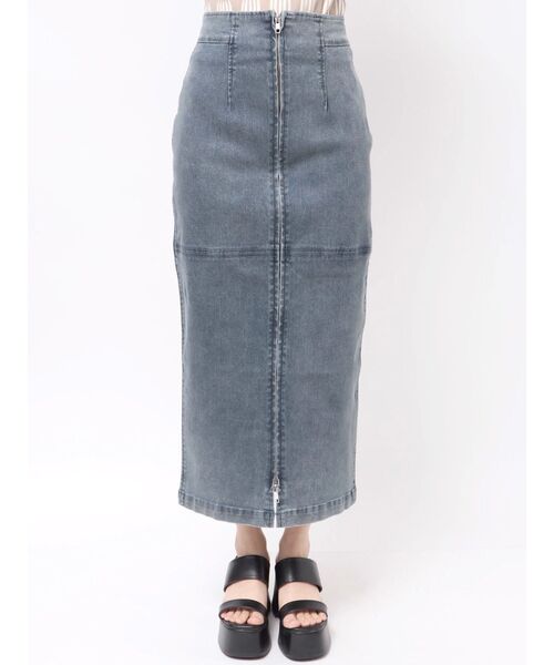 MURUA(ムルーア)の「マルチウェイZIPデニムスカート(デニムスカート・レディース・ブラック/ブルー/インディゴブルー・1/2)」の8枚目の写真