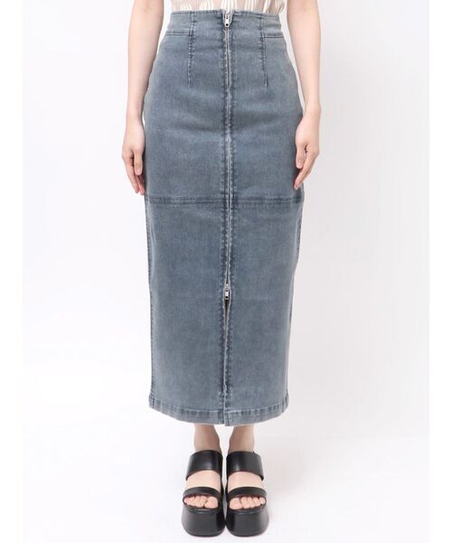 MURUA(ムルーア)の「マルチウェイZIPデニムスカート(デニムスカート・レディース・ブラック/ブルー/インディゴブルー・1/2)」の14枚目の写真