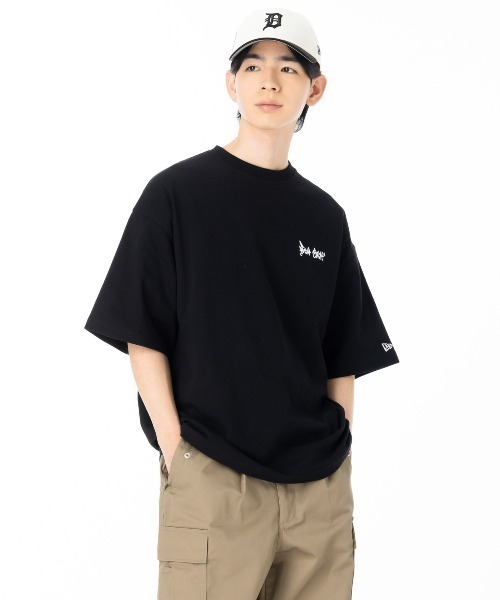 天然水 OVER PRINT 半袖Tシャツとキャップセット NEW ERA（ニューエラ） 半袖Tシャツ オーバーサイズ 手書き ONSPOTZ