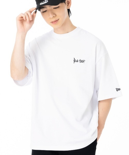 NEW ERA(ニューエラ)の「ニューエラ 半袖Tシャツ バックプリント ONSPOTZ別注(Tシャツ/カットソー・メンズ・ブルー/ブラック/ホワイト・XL/L/M/S/XXL)」の4枚目の写真