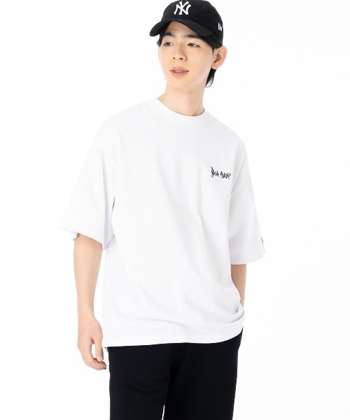 NEW ERA(ニューエラ)の「ニューエラ 半袖Tシャツ バックプリント ONSPOTZ別注(Tシャツ/カットソー・メンズ・ブルー/ブラック/ホワイト・XL/L/M/S/XXL)」の6枚目の写真