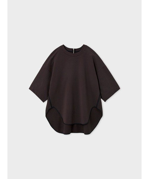 MIESROHE（ミースロエ）の「ｻﾃﾝ切り替えｶｯﾄｿｰﾄｯﾌﾟｽ（Tシャツ/カットソー・レディース・ブラック/ホワイト/ワインレッド・FREE）」の12枚目の写真