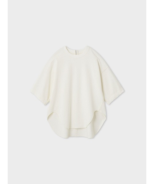 MIESROHE（ミースロエ）の「ｻﾃﾝ切り替えｶｯﾄｿｰﾄｯﾌﾟｽ（Tシャツ/カットソー・レディース・ブラック/ホワイト/ワインレッド・FREE）」の14枚目の写真