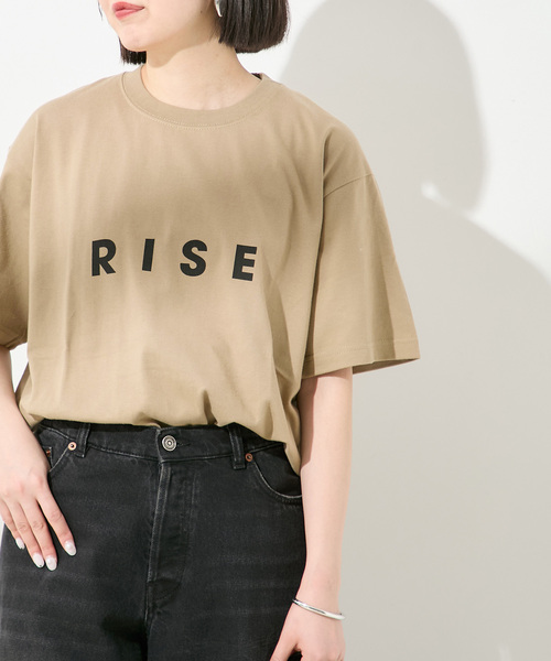 POET MEETS DUBWISE ベージュ スウェット POET MEETS DUBWISE / SILENCE Oversized Sweat 裏起毛オーバー
