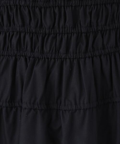 NATURAL BEAUTY BASIC(ナチュラルビューティーベーシック)の「◇【BLANC】シャーリングフレアキャミワンピース(ワンピース・レディース・ダークブルー/ブラック・MEDIUM/P/S)」の5枚目の写真