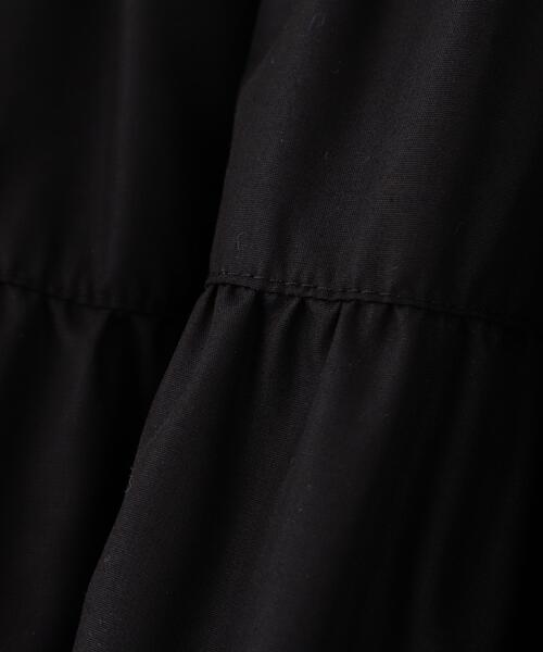 NATURAL BEAUTY BASIC(ナチュラルビューティーベーシック)の「◇【BLANC】シャーリングフレアキャミワンピース(ワンピース・レディース・ダークブルー/ブラック・MEDIUM/P/S)」の6枚目の写真