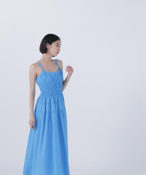 NATURAL BEAUTY BASIC(ナチュラルビューティーベーシック)の「◇【BLANC】シャーリングフレアキャミワンピース(ワンピース・レディース・ダークブルー/ブラック・MEDIUM/P/S)」の13枚目の写真
