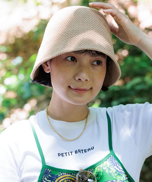 FREAK'S STORE（フリークスストア）の「コットンサーモハット（ハット・レディース・ブラック/キャメル・ONE SIZE）」の2枚目の写真