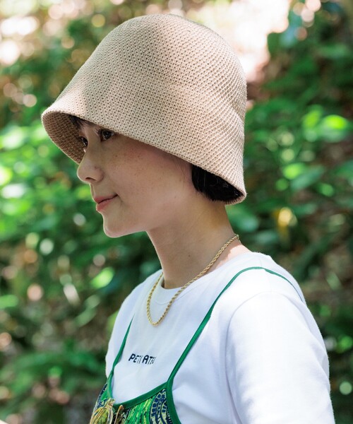 FREAK'S STORE（フリークスストア）の「コットンサーモハット（ハット・レディース・ブラック/キャメル・ONE SIZE）」の5枚目の写真