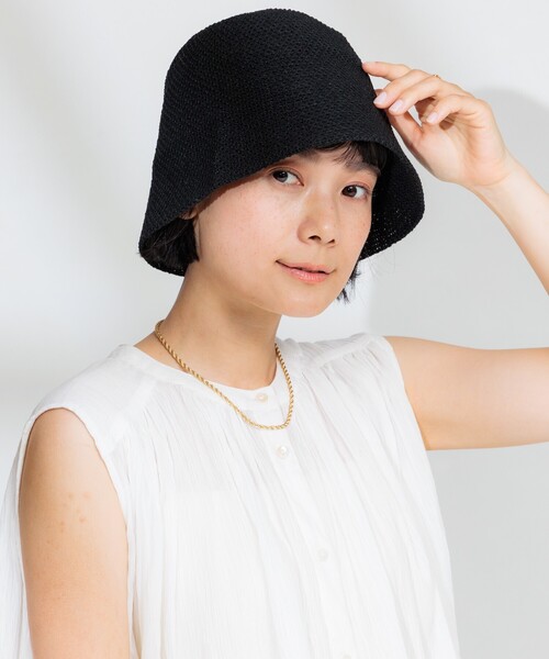 FREAK'S STORE（フリークスストア）の「コットンサーモハット（ハット・レディース・ブラック/キャメル・ONE SIZE）」の6枚目の写真