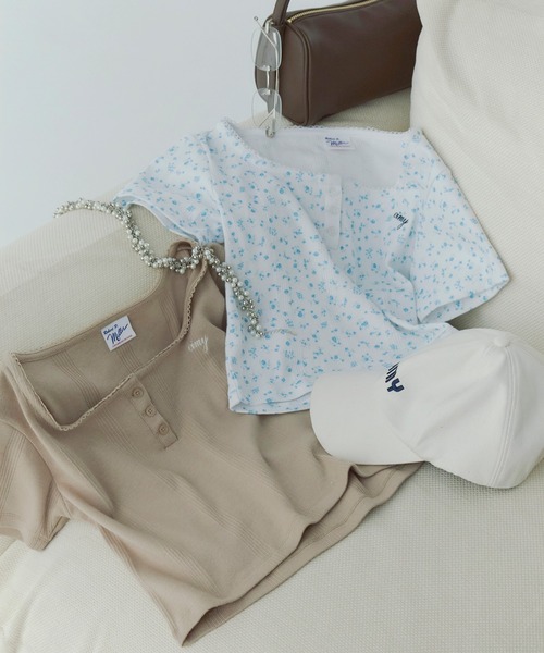 セール】miller×eimy ハーフスリーブコンパクトTシャツ（Tシャツ