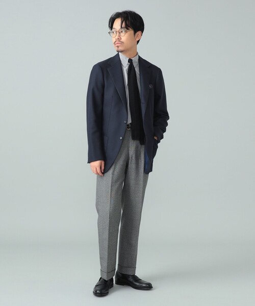 BEAMS F（ビームスエフ）の「BEAMS F EXCLUSIVE FABRIC ウール ホップサック ジャケット（その他アウター・メンズ・ネイビー・44 8R/50 8R/48 8R/46 8R/42 8R）」の5枚目の写真