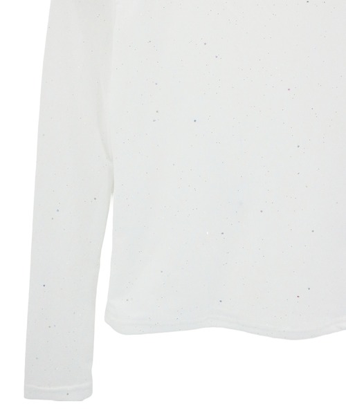 CeLess(セレス)の「See-through Mellow Glitter High Neck / シースルーメロウグリッターハイネック(Tシャツ/カットソー・レディース・ブラック/ホワイト・S/M)」の5枚目の写真