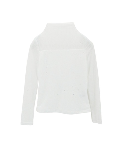 CeLess(セレス)の「See-through Mellow Glitter High Neck / シースルーメロウグリッターハイネック(Tシャツ/カットソー・レディース・ブラック/ホワイト・S/M)」の3枚目の写真