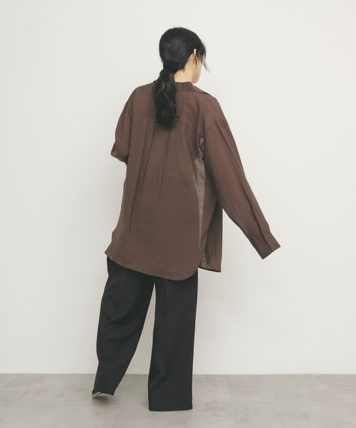 KBF（ケイビーエフ）の「シアーロングシャツ（シャツ/ブラウス・レディース・ブラウン/アイボリー/グリーン系その他・ONE）」の20枚目の写真
