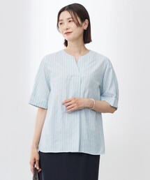 J.PRESS LADIES 洗える シルクタッチ ブラウス ネイビー ジェイ プレス レディス J.PRESS LADIES 【WEB限定カラーあり