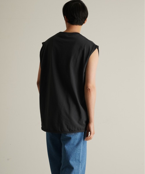 JEMORGAN(ジェーイーモーガン)の「【JEMORGAN LONG JOHNS】 カットオフリブノースリーブ ノースリーブT(タンクトップ・メンズ・ホワイト/ブラック系その他・2/3)」の9枚目の写真