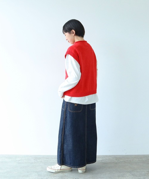 PAR ICI(パーリッシィ)の「シルクコットン ホールガーメントポケットベスト(ベスト・レディース・レッド/ネイビー/グレー・FREE)」の19枚目の写真