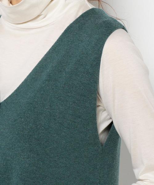 Another Edition（アナザーエディション）の「ワキスリットミラノリブワンピース/AEBC ワキスリットミラノリブOP◆（ワンピース・レディース・ブラック/ケリー・フリー）」の10枚目の写真