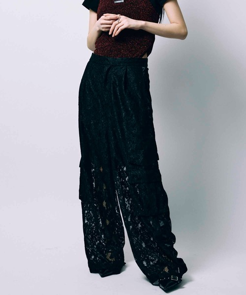 led.tokyo ハーフパンツ セール】【led.tokyo】POCKET LACE PANTS/ポケットレースパンツ