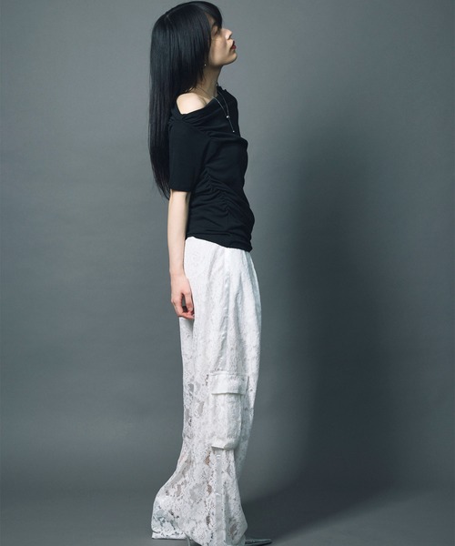 led.tokyo(レッドトウキョウ)の「【led.tokyo】POCKET LACE PANTS/ポケットレースパンツ(その他パンツ・レディース・ホワイト/ブラック・1/2)」の22枚目の写真
