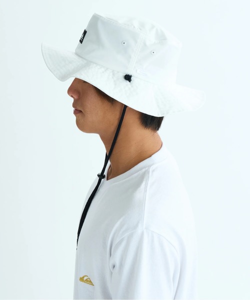 Quiksilver(クイックシルバー)の「SURFTRIP BUSHMASTER /クイックシルバーロゴ撥水加工サファリハット(ハット・メンズ・グリーン/ブラック/ホワイト・FREE)」の7枚目の写真