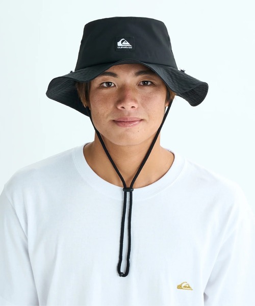 Quiksilver(クイックシルバー)の「SURFTRIP BUSHMASTER /クイックシルバーロゴ撥水加工サファリハット(ハット・メンズ・グリーン/ブラック/ホワイト・FREE)」の12枚目の写真